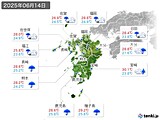 実況天気(2025年06月14日)