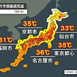 18日も危険な暑さ　まるで真夏　梅雨空しばらく戻らず　6月として異例の暑さ長期戦